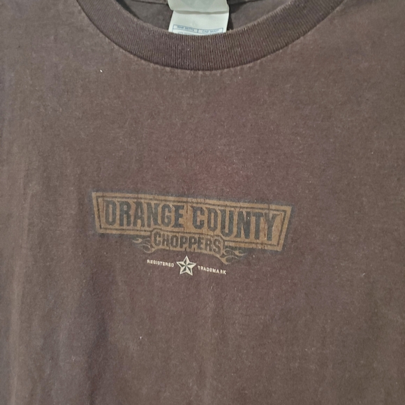Vintage Deadstock Orange County Choppers New York Shirt Paint Spots Y2K Graphic - Picture 3 of 4